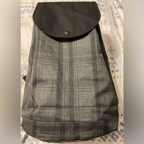 Herschel Supply Co Survey Scout Flap Top Backpack in Black Grid $110 - Picture 1 of 7